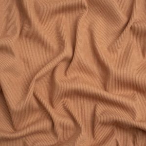 Minerva Core Range Cotton Rib Stretch Knit Fabric Salmon