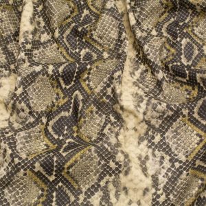 Minerva Core Range Python Faux Leather Fabric Grey