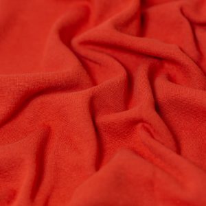 Minerva Core Range Tubular Ribbing Stretch Knit Fabric Rust