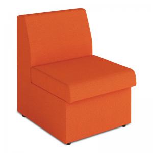 Nautilus Designs Wave Contemporary Modular Fabric Low Back Sofa -