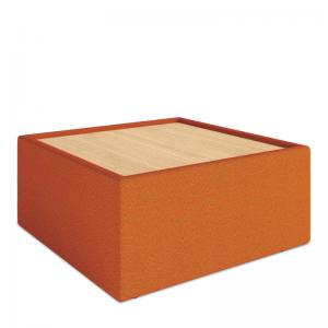 Nautilus Designs Wave Contemporary Modular Fabric Table Unit with