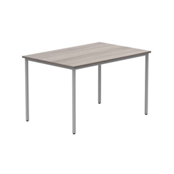Office Rectangular Multi-Use Table 1200X800 Alaskan Grey Oak/Silver