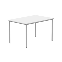 Office Rectangular Multi-Use Table 1200X800 Arctic White/Silver