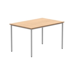 Office Rectangular Multi-Use Table 1200X800 Norwegian Beech/Silver