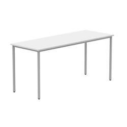 Office Rectangular Multi-Use Table 1600X600 Arctic White/Silver