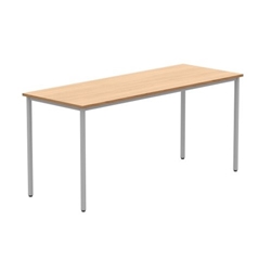 Office Rectangular Multi-Use Table 1600X600 Norwegian Beech/Silver