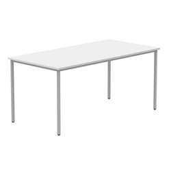 Office Rectangular Multi-Use Table 1600X800 Arctic White/Silver