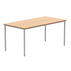Office Rectangular Multi-Use Table 1600X800 Norwegian Beech/Silver