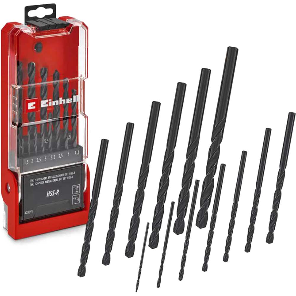 Einhell 13 Piece HSS-R Drill Bit Set