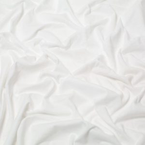 Minerva Core Range 100% Cotton Jersey Stretch Knit Fabric White
