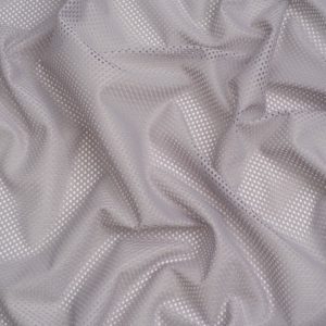 Minerva Core Range Airtex Mesh Stretch Knit Fabric Silver Grey