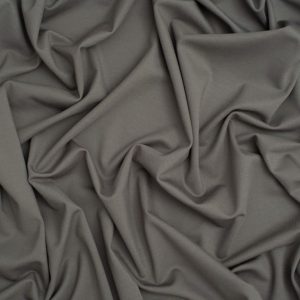 Minerva Core Range Fine Baby Ponte Roma Double Stretch Knit Fabric Slate Grey