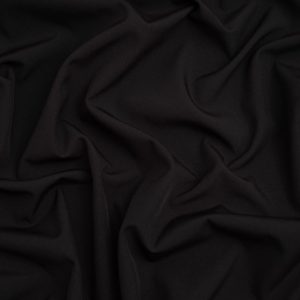 Minerva Core Range Fleece Back Soft Shell Coating Fabric Jet Black