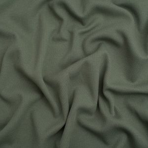 Minerva Core Range Mini Waffle Textured Stretch Knit Fabric Mint Green